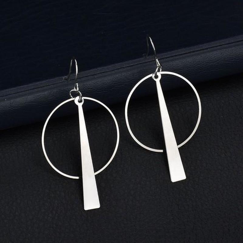 Geometric Circle Long Women's Metal Earrings Alloy Jewelry Accessories Party Gift