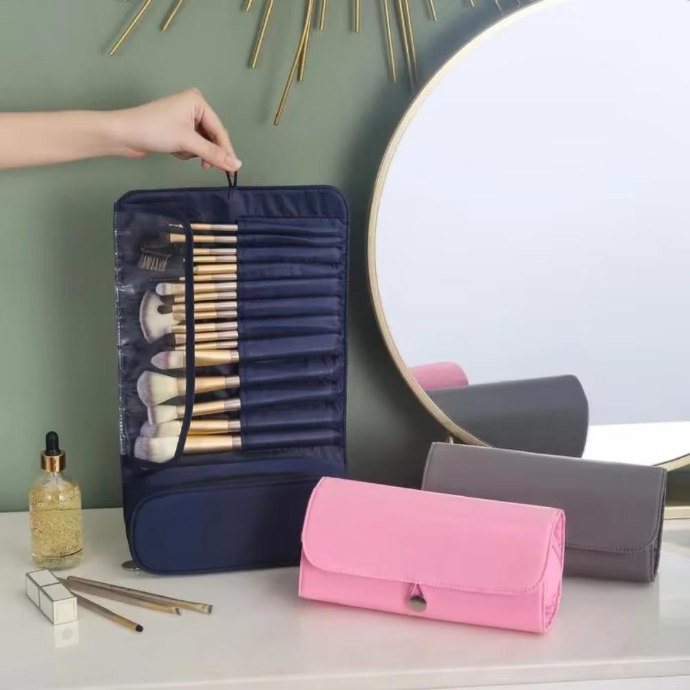 Rolling Bags Makeup Brush Bag Dust-proof Nylon Makeup Case Makeup Brush Holder Household