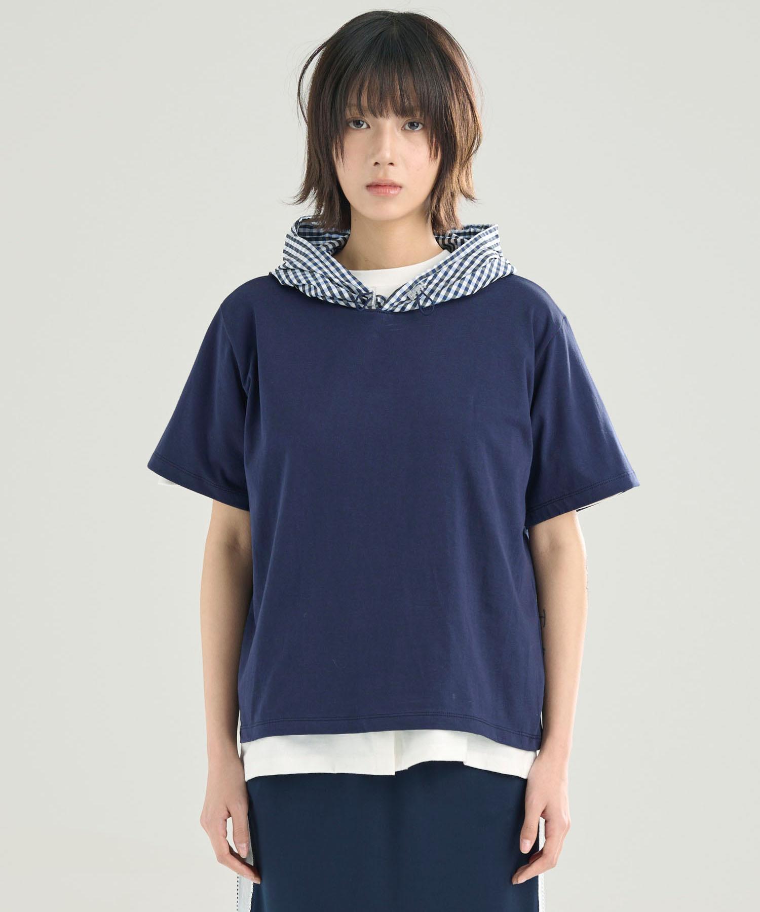 Sunnid Check Hoodie Navy Navy/Free