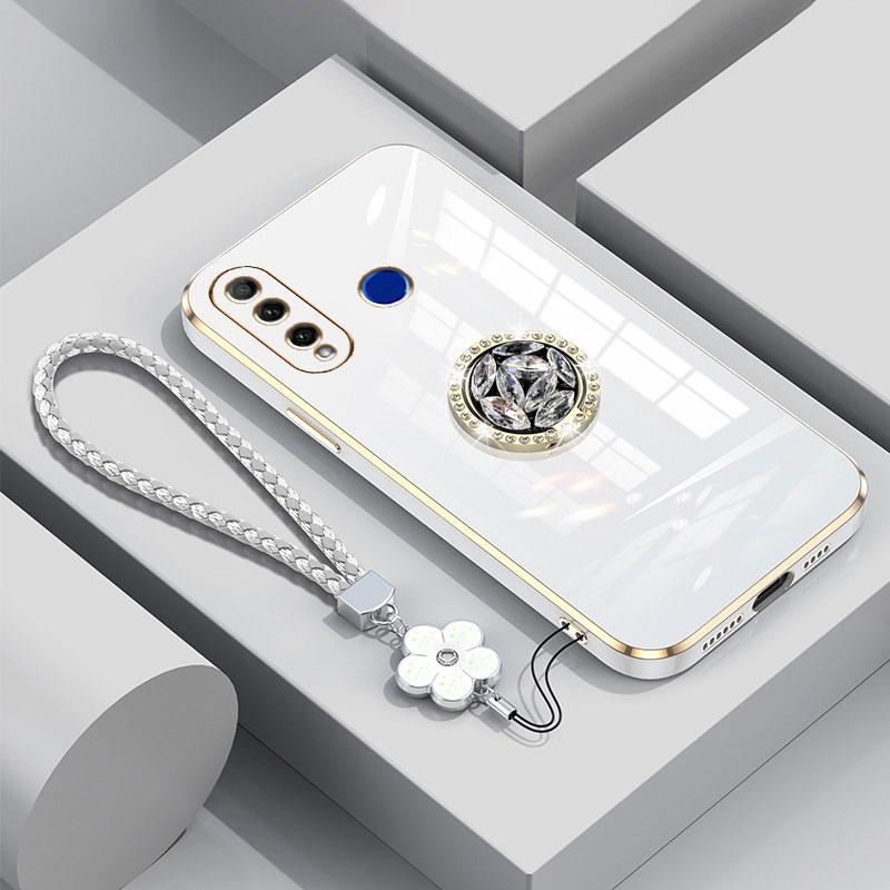 Pouzdro Honor20i se šňůrkou, Luxusní pouzdro s diamantovým držákem pro Honor 20i 10i 30 20 Pro Lite 20e 20s Kryty pouzdra Honor 20i Stojan Prsten