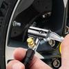 Auto-Reifenfüller-Schlauchadapter 55cm Kompressor-Futterventil-Düse 360-Grad-Drehung Reifenfüller-Schlauchersatz