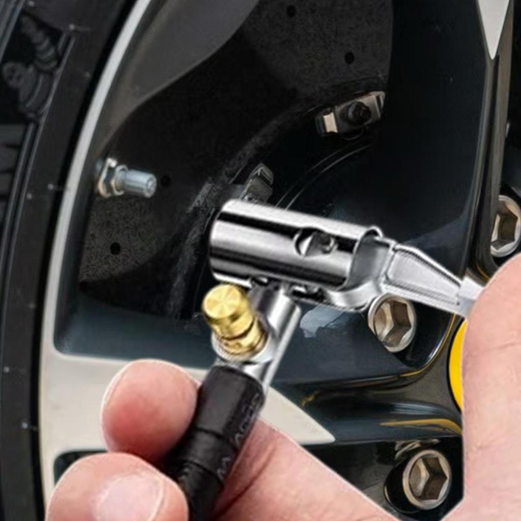 Auto-Reifenfüller-Schlauchadapter 55cm Kompressor-Futterventil-Düse 360-Grad-Drehung Reifenfüller-Schlauchersatz