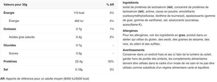 Whey Isolate Eric Favre - Iso 100% Whey Zero - Chocotella 1500g