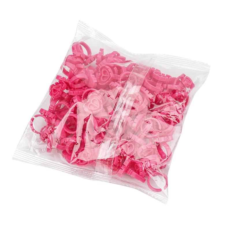 50-Pack Eyelash Glue Ring Blooming Cups for Tattooing & Beauty