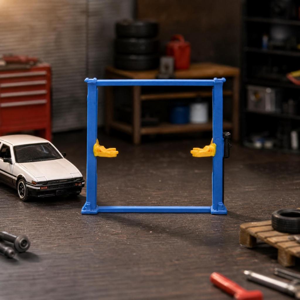 1/64 Scale Automotive Lift Model Highly Detailed Miniature Vehicle with