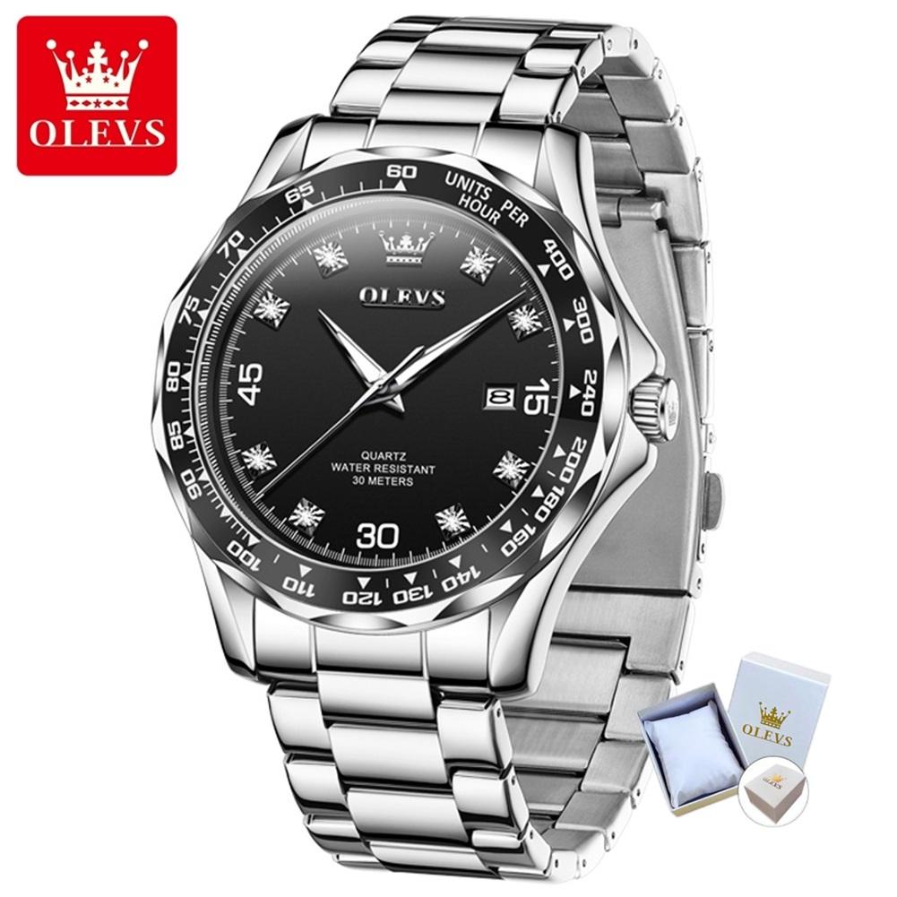 Nye topp herreklokker Green Water Ghost Quartz Span Luminous herreklokke