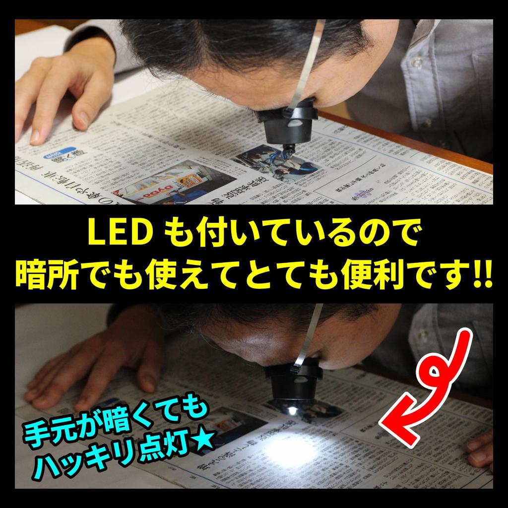 Phoenix Head Magnifier for Research and Precision Work LED Light Included Magnifying Glass [15x Magnification] / <45-Day Warranty>