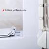 Wall Mounted Foldable Bath Stool 220 Lbs Bearing Weight Non Slip Folding Shower Seat Entryway Stool Bench for Elderly Pregnant Women and Patients