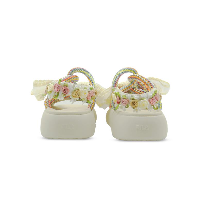 FILA Churro Flower Fairy Beach Sandals Women's Ecru F12W221404FBT(Team306-)