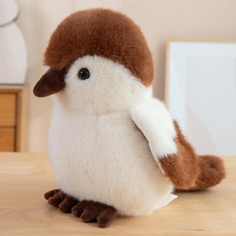 Simulation Bird Plush Toy Pendant Cute Keychain Student Backpack Schoolbag Pendant Parrot Doll