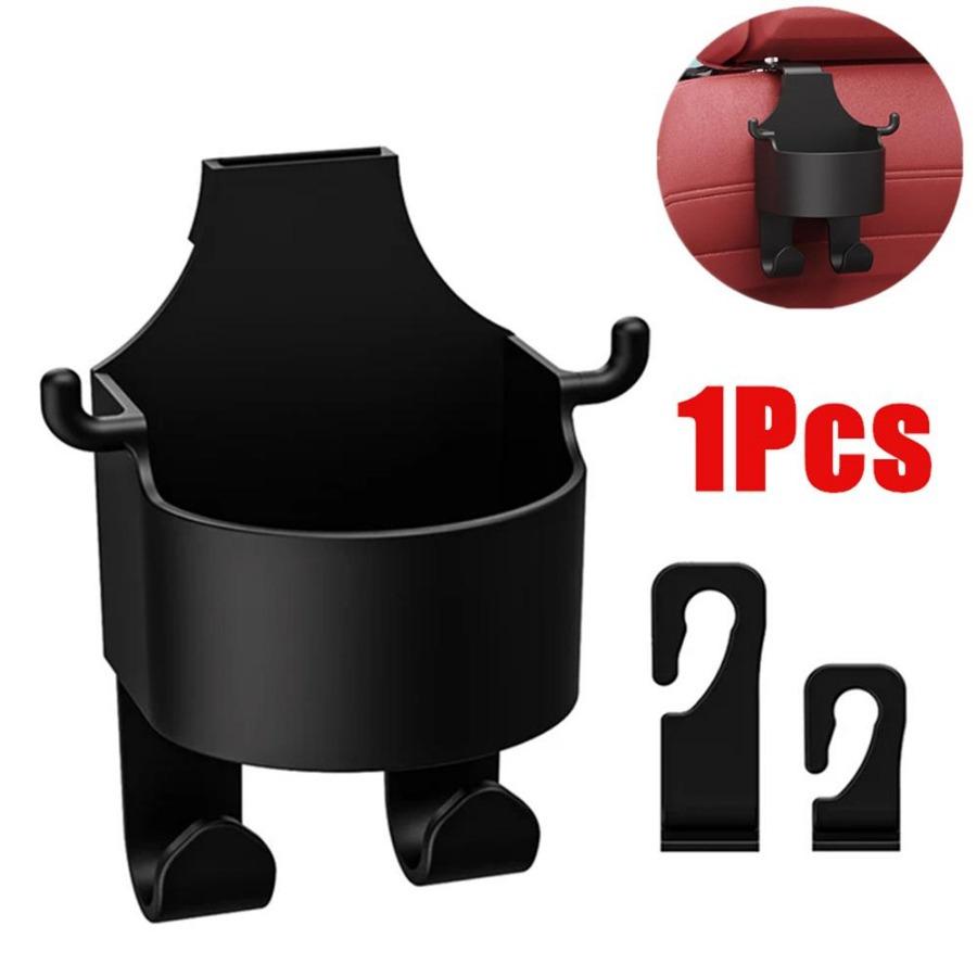 2Pcs Car Seat Headrest Hook Hanger Storage Organizer Universal with Cup Holder for Handbag Fit Universal Vehicle Car Accessories.