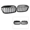 2PCS Gloss Black Front Kidney Grill Grille Fit BMW 2 Series F45 F46 2018-2021