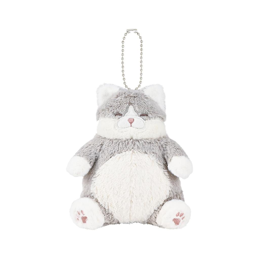Livheart Kettenmaskottchen Katze Positivität Getigert Bonito Flauschige Katze (Gesamtlänge ca.. 14,5 cm) Handflächengroß 37724-73