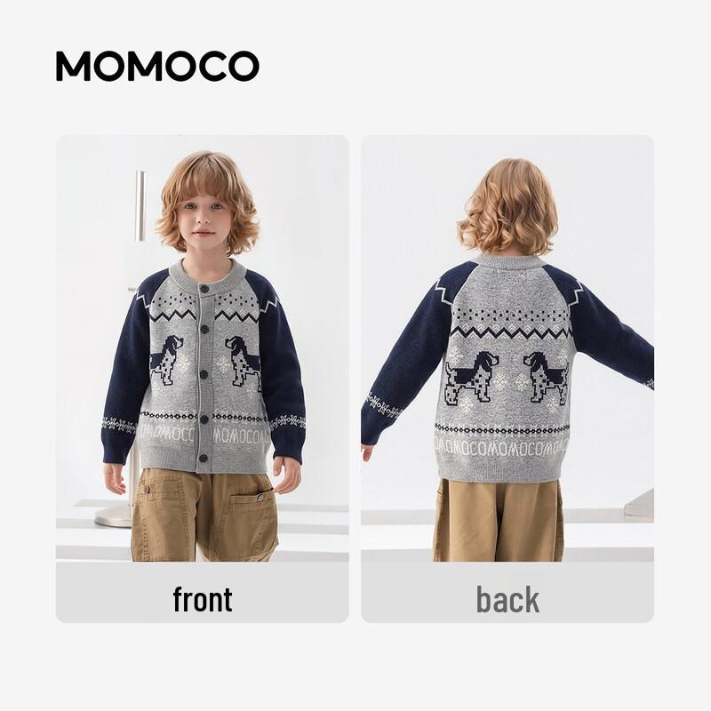 Mami Maka Boys' Casual Crewneck Knit Sweater