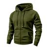 Heren Rits Hoodie Jas met Grote Zakken Kleur Casual