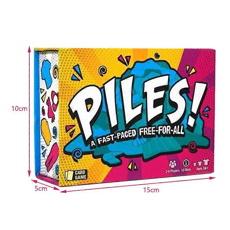 Piles Fast Paced Card Game Versatile Funny Memory Games for Adults Kids