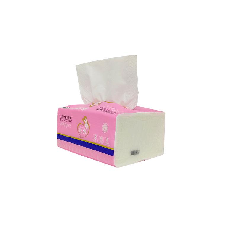 Cute Rabbit Natural Soft Facial Tissues, S Size, 330 Sheets, 10-Pack, Absorbent Virgin Wood Pulp