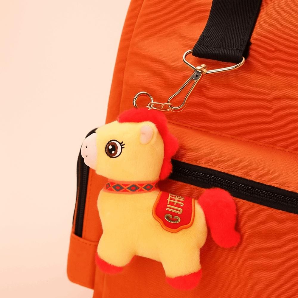 Chinese Style Lucky Pony Pendant PP Cotton Chinese Horse Plush Doll  Festive Decor