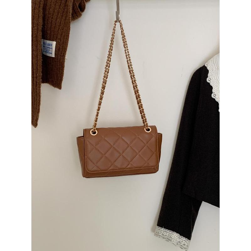 

Classic diamond bag, clamshell chain bag, niche versatile messenger shoulder bag for women