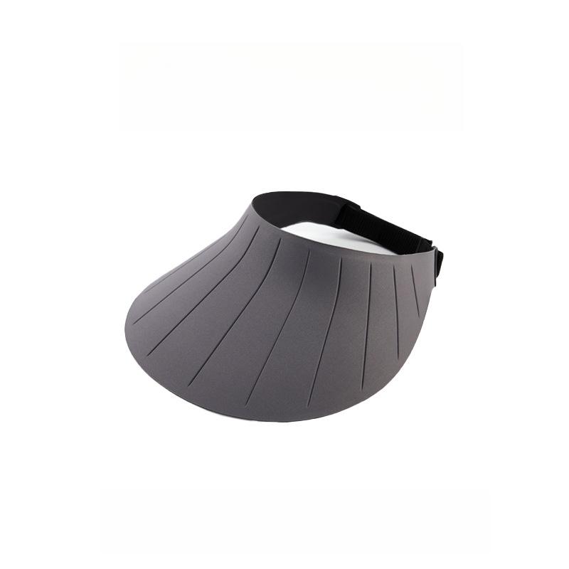 

Spring And Summer Hats For Women Open-Top Cycling Hat Female Visor Casual Foldable Adjustable Sunhat New 52-60cm темно-сірий