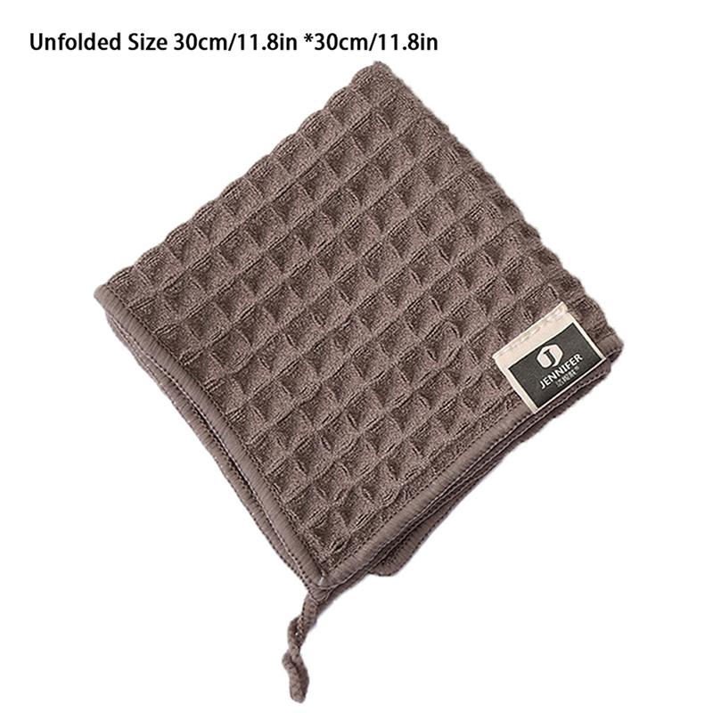 Barista Bar Towel Milk Tea Shop Coffee Machine Special Rag Absorbing Water Without Lint Cleaning Cloth White Small Square Towel