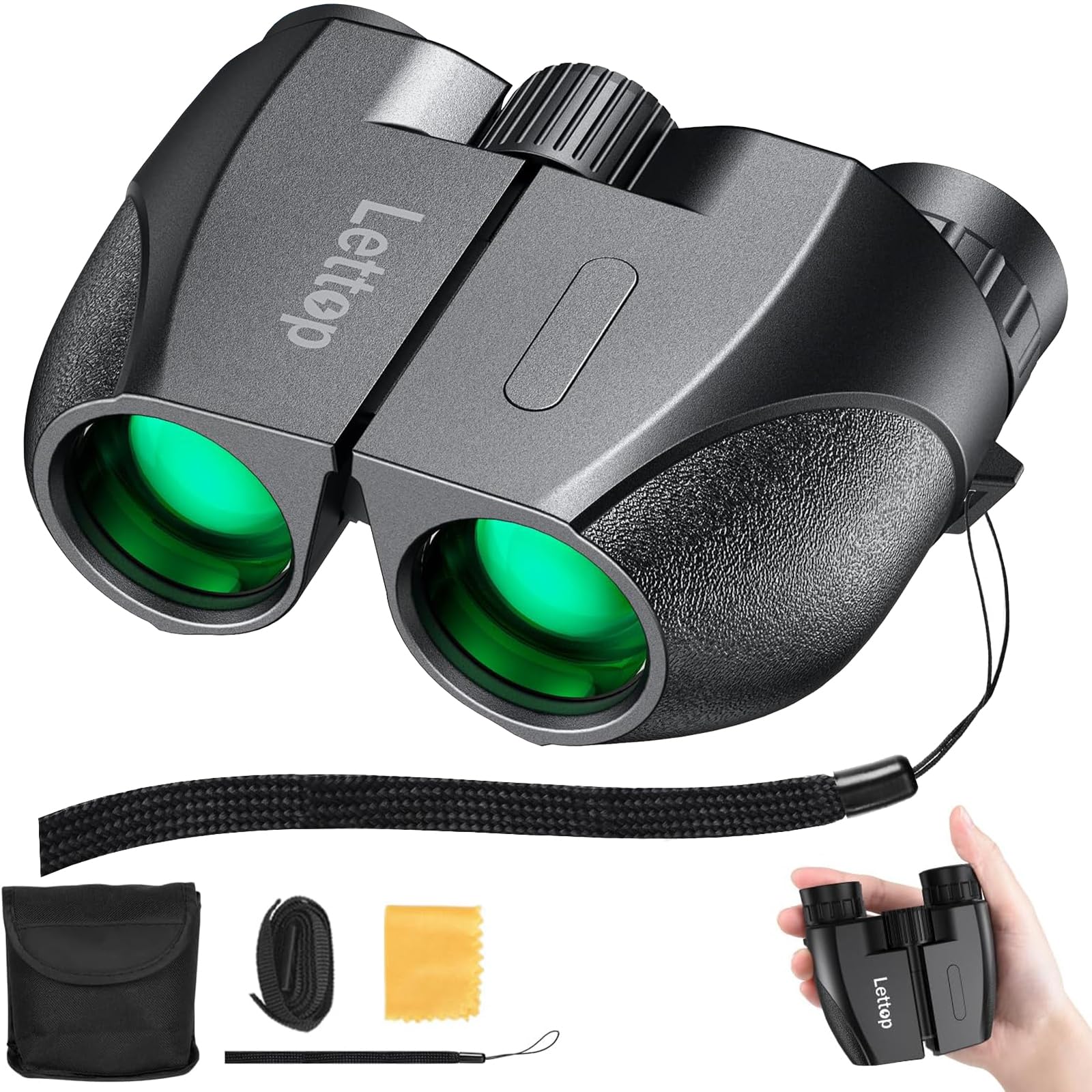 

Binoculars Accessory Image Opera Live Concert 10x Easy Glasses for Kids and Favorite Bird Mountain Neck Storage and Japanese Instruction Manual чорний