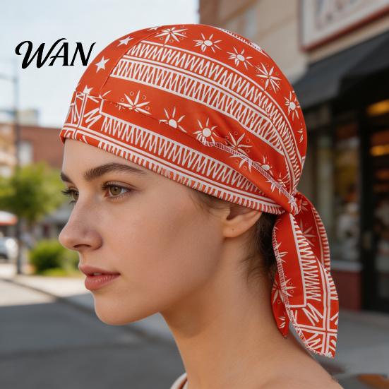 Paisley Kopftuch Kühlender Turbanhut Muster Elastische Passform Verstellbare Riemen Piratenstil Bandana Atmungsaktives Schweißableitendes Gewebe Outdoor Fahrradkappe