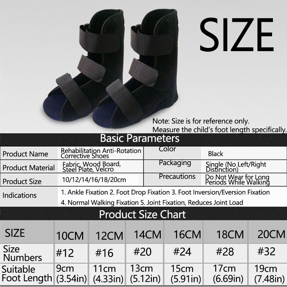 Adjustable Straps Ankle Foot Orthosis Breathable Foot Correction Brace  Toddler Orthosis
