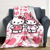 1pc Hello Kitty My Melody blanket Lightweight Flannel Throw for Sofa Bed Travel Camping Livingroom Office Couch Chair