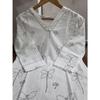 Indian Designer Cotton White Kurti Women Bollywood Top Tunic Kurta Pant Set SC-2281a1