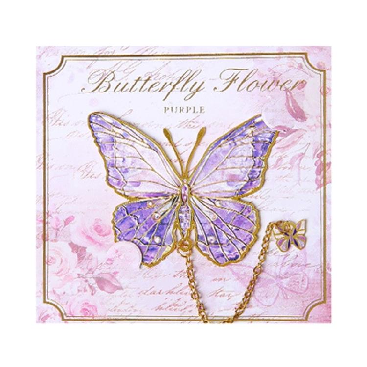 

Chinese Style Book Markers Butterfly Page Markers with Pendant Creative Bookmarks Metal Butterfly Bookmarks 1