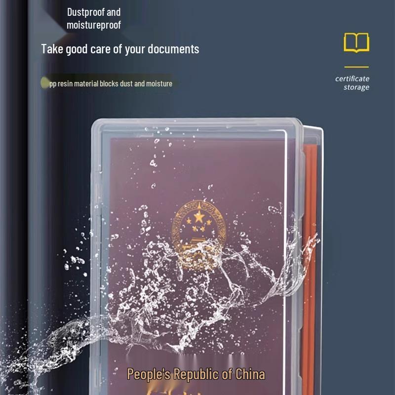 A4 Dustproof Document Storage Box for Important Certificates and Files