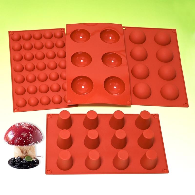 Half Round Cone Silicone Mold Mousse Cake Mold Homes Baking DIY Supplies