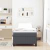 Box Spring Bed Dark Gray 80 x 200 cm Corduroy Fabric