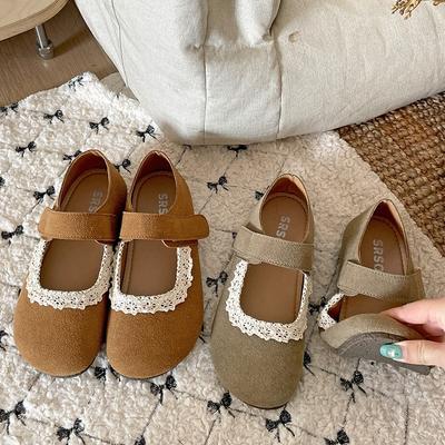 Mary Jane Schuhe mit runder Spitze und flacher Sohle für Damen, 2025 neu Frühling und Herbst, zum Rock, retro, vielseitig, mit leichtem Ausschnitt, weicher Sohle, Einzelne Schuhe