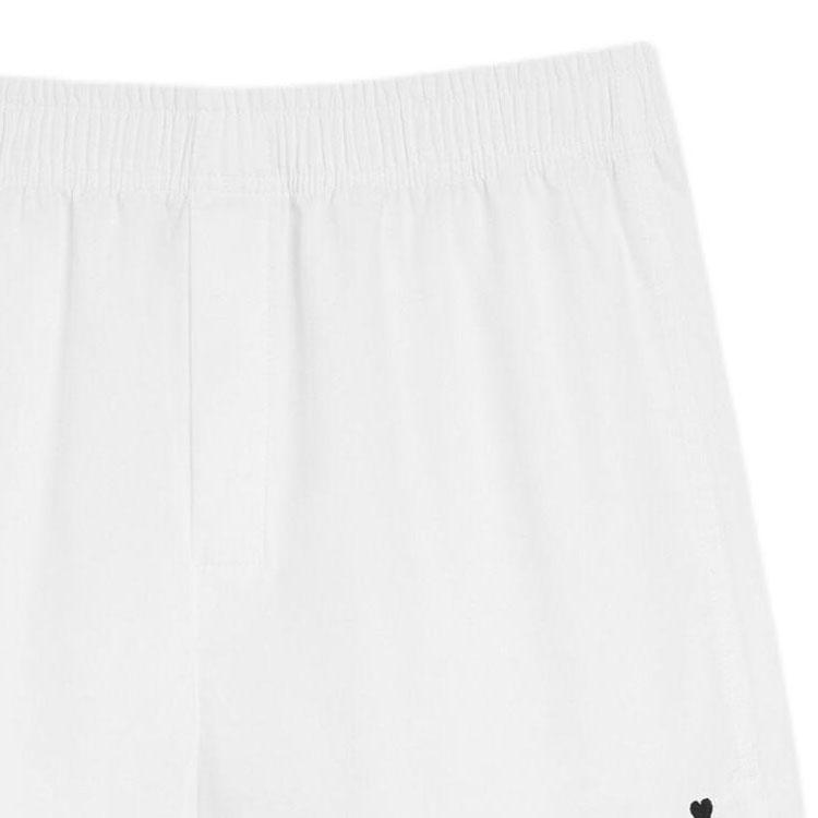 AMIPARIS Embroidered Logo Elastic Waist Three-Quarter Casual Shorts Men shorts HUN206CO0224-100