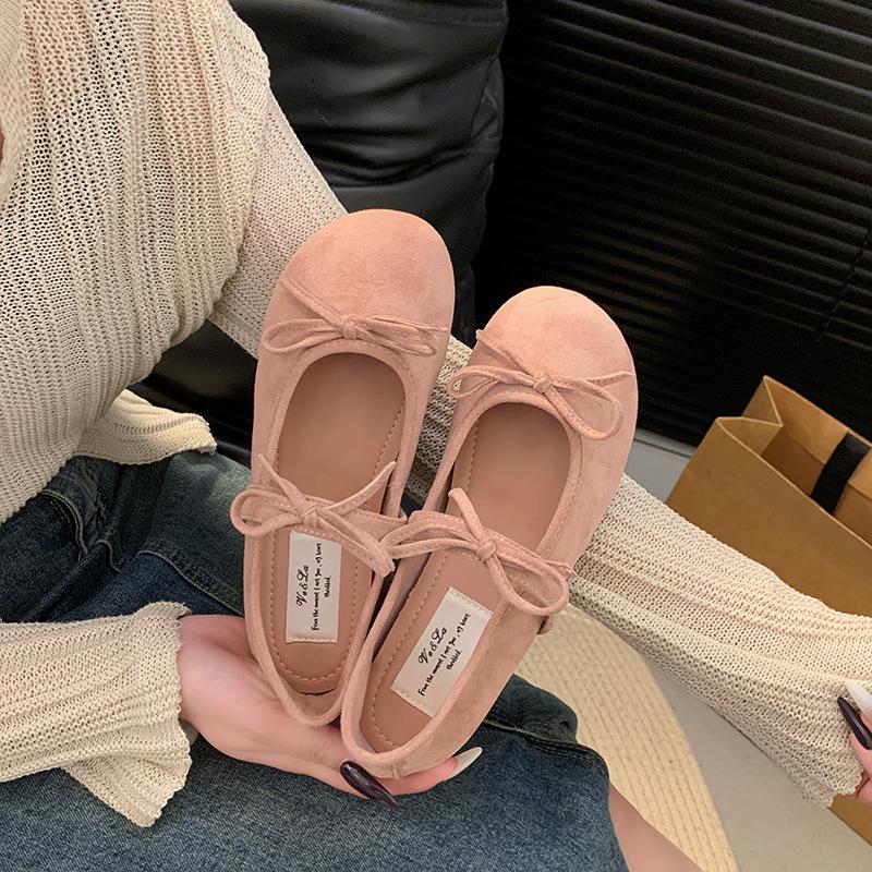 Bow Ballet Shoes Red Flat Shoes Shoes Women's Skirts Mary Jane Shoes