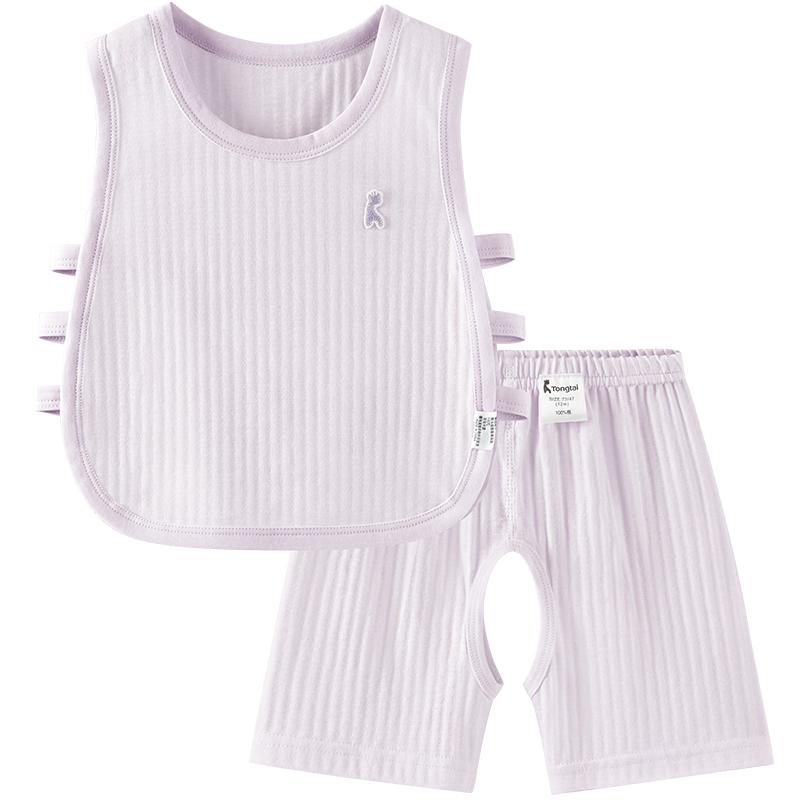TONGTAI Baby Pure Cotton Vest & Shorts Set
