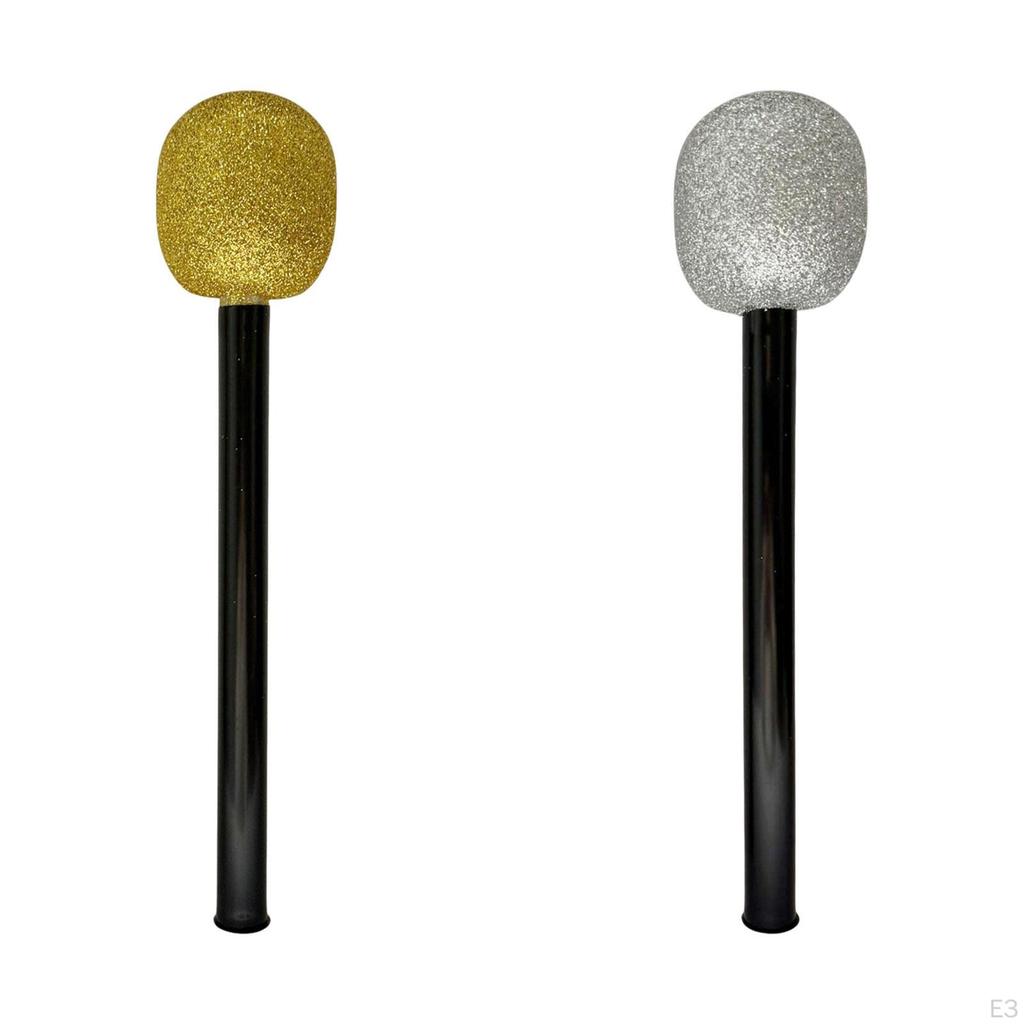 Fake Stage Costume Mic Props for Reporter Practice