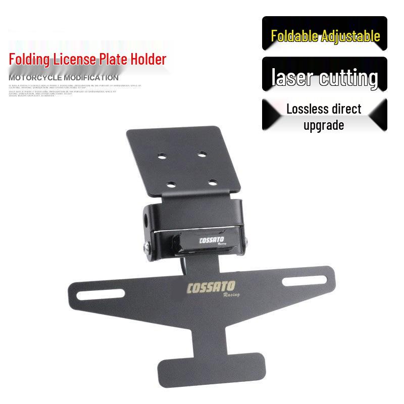 

Compatible with QJ Qianjiang Sai 350: Stainless Steel Hurricane 302S License Plate Frame & Short Tail Bracket.