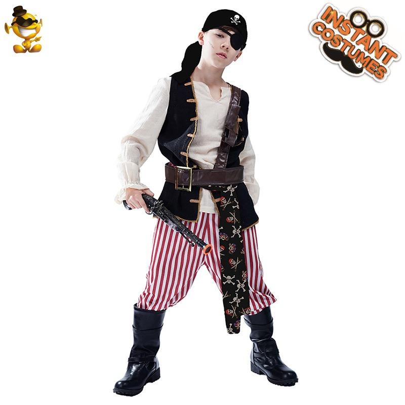 Halloween party costumes cosplay costumes masquerade stage costumes children little boy pirate costumes