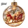 Reusable Plastic Baubles Glowing Christmas Story Ornament Light‑Up Mini Holiday Scene Hanging Ball with Warm Gift Embellishments LED Light,