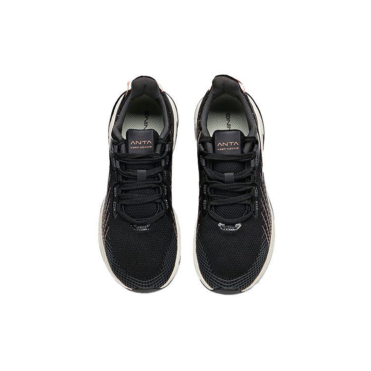 Anta Running Collection Low Top Running Shoes Women's Black Red White 12945555-2
