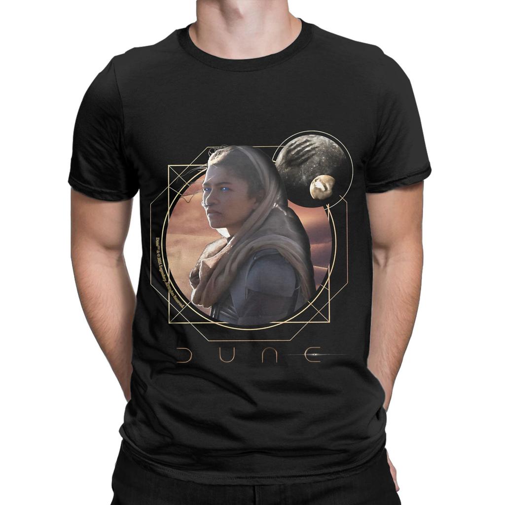 dDune Film Chani Character Graphic Art Graphic 100% Cotton T-Shirt dDune Tops Tees For Men