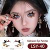 Scary Halloween Temporary Tattoo Stickers: Pumpkin, Spider Web & Eye Designs