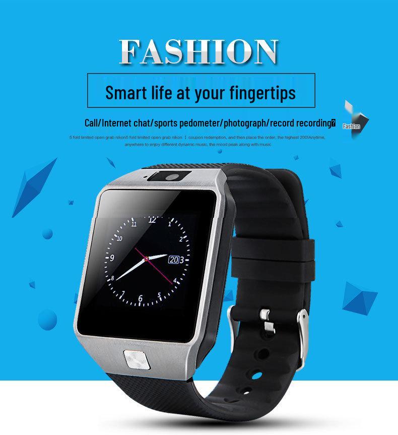 DZ09 Bluetooth Smartwatch with Touch Screen and Card Slot