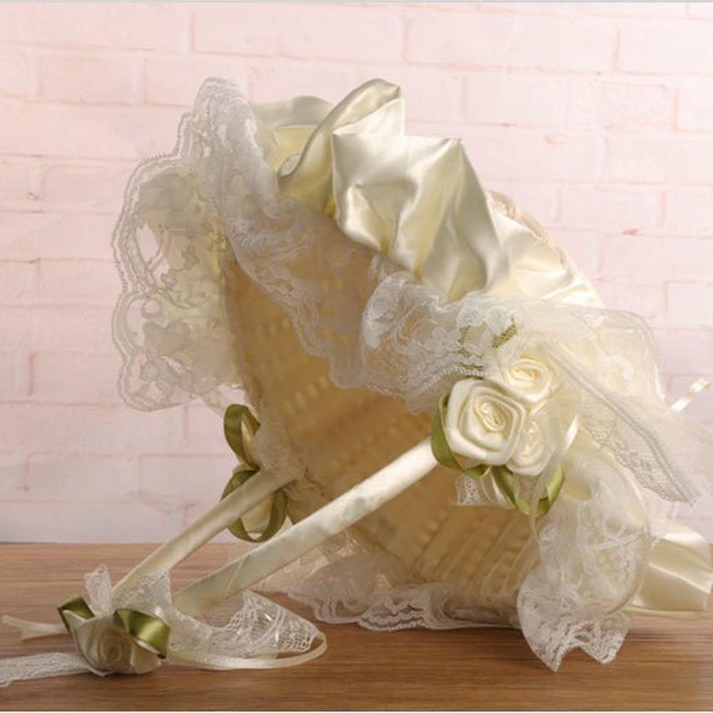 Creative Handmade Wedding Flower Girl Basket Wedding Decorative Bridal Flower Basket