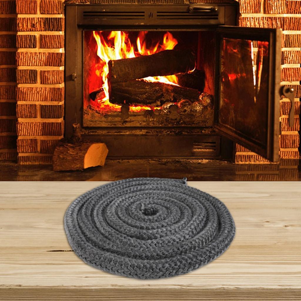 Fireplace Sealing Rope Stove Door Rope Black Gasket Cord
