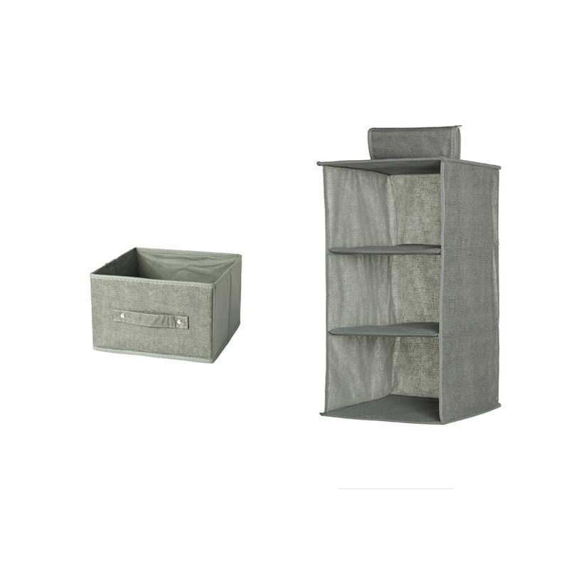 Multifunctional Hanging Wardrobe Organizer: Washable Cotton Linen & Non-Woven Fabric Drawer for Clothes Storage