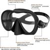 HD Panoramisk Ramlös Dykmask Våt Snorkelset Med BC-Ficka Ultravid Sikt Härdat Glas Simglasögon för Vuxna